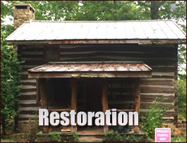 Historic Log Cabin Restoration  Jonesville, North Carolina
